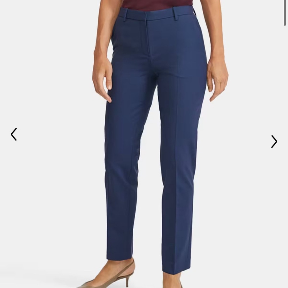 Dark blue wool trousers from Theory, size 0
